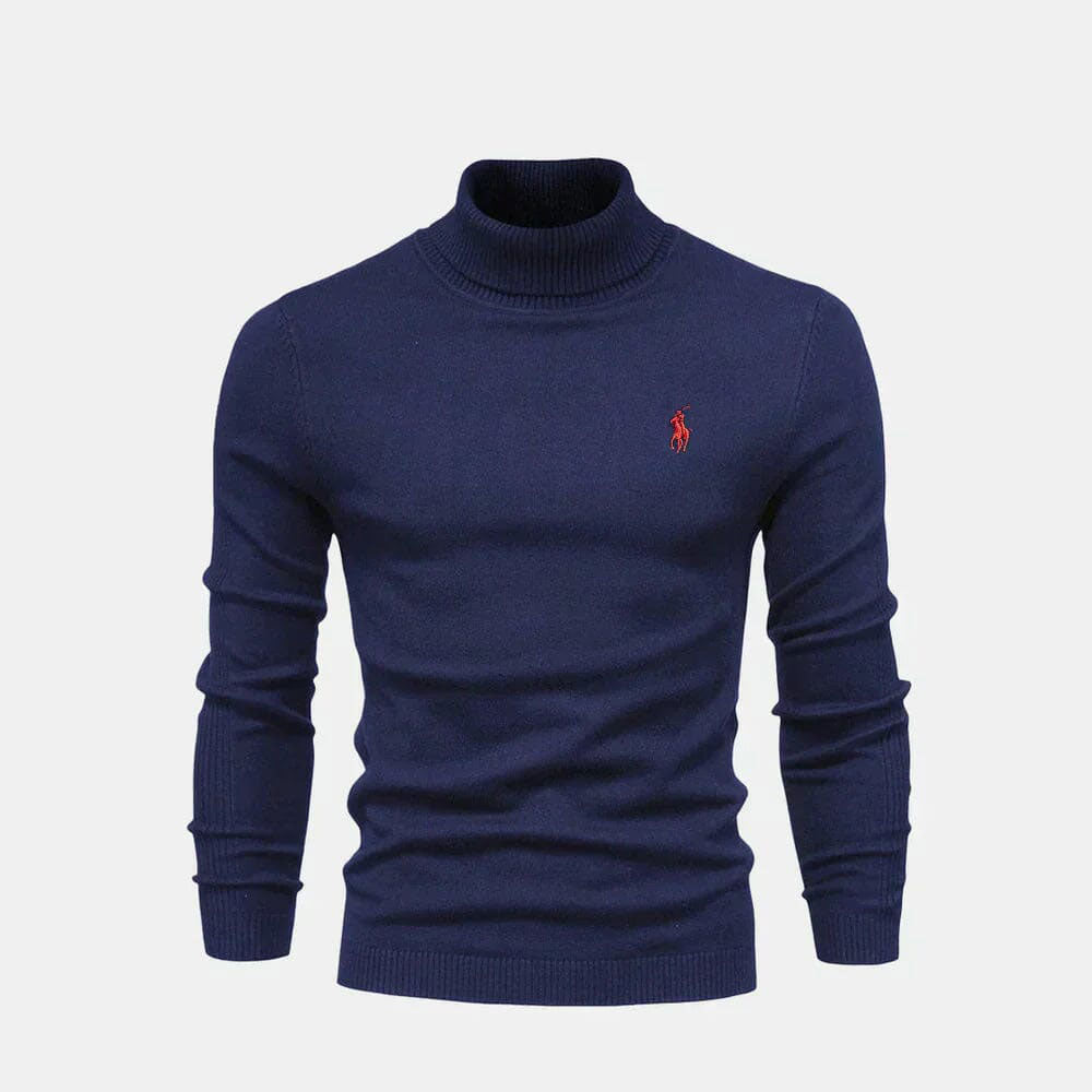 Turtleneck Wool Knit Sweater