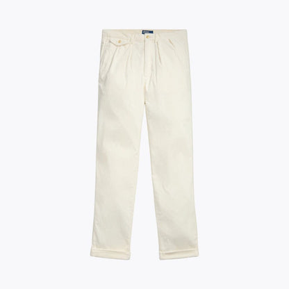 Relaxed Fit Pleated Cotton Corduroy Pants