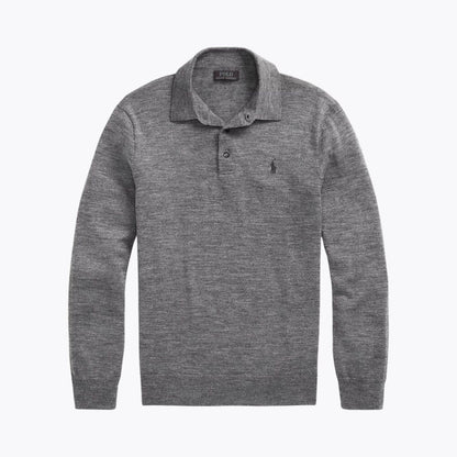 Fit Wool Collared Sweater