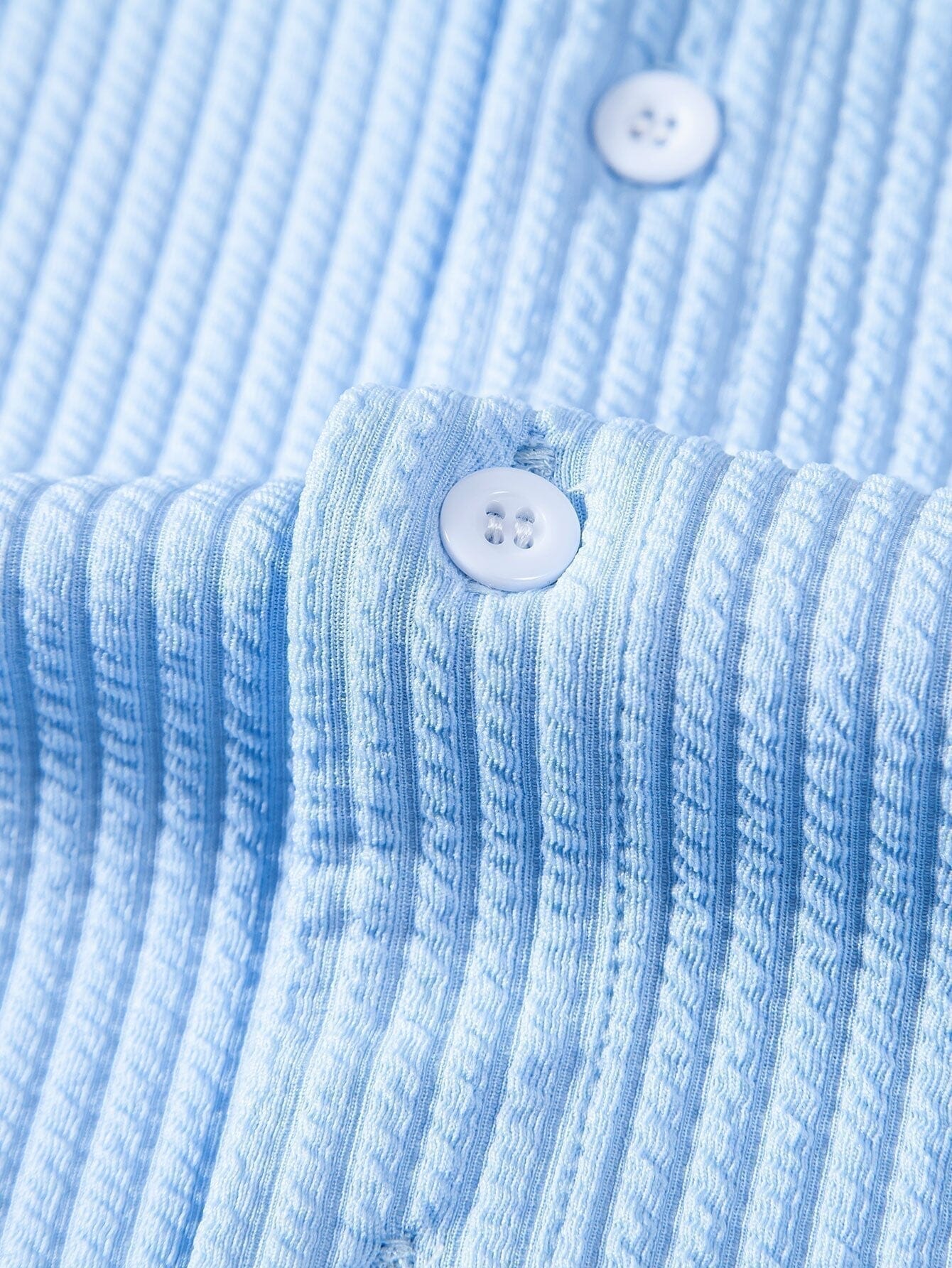 Slim Fit Ribbed Summer Shirt