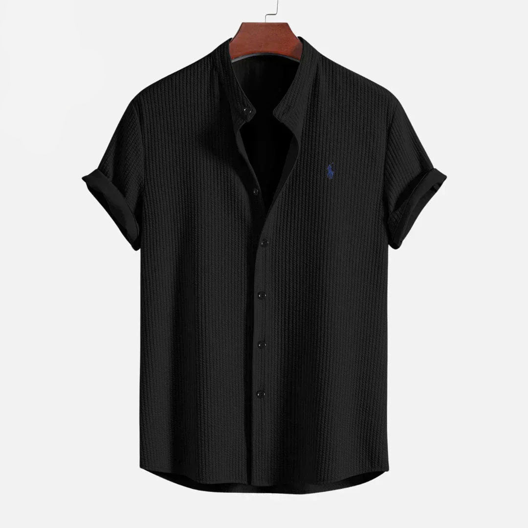 Slim Fit Ribbed Summer Shirt