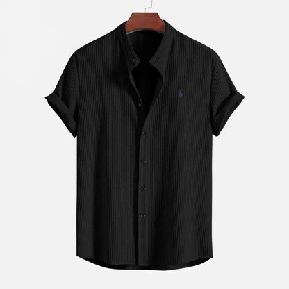 Slim Fit Ribbed Summer Shirt