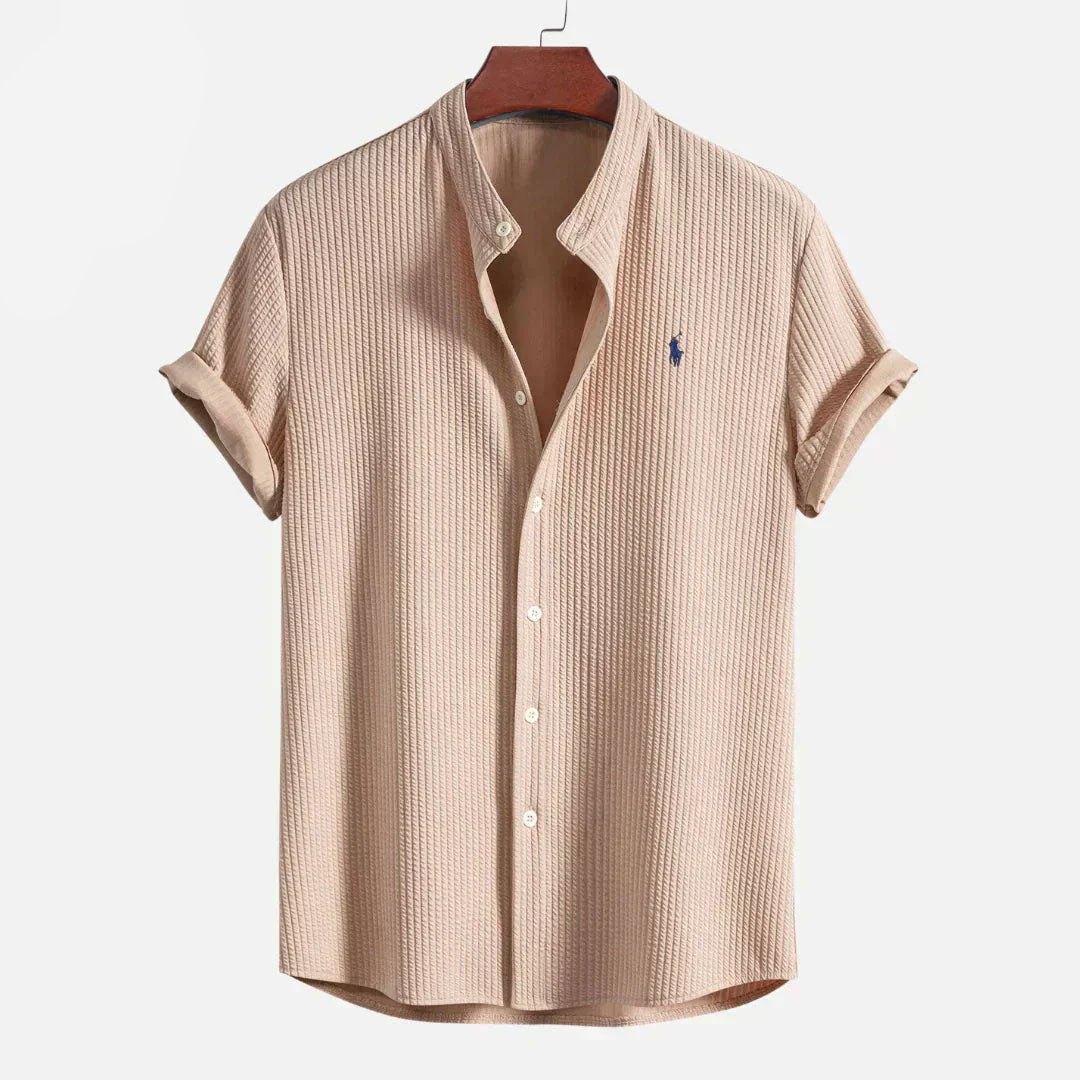 Slim Fit Ribbed Summer Shirt