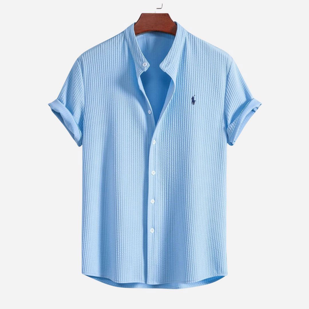 Slim Fit Ribbed Summer Shirt