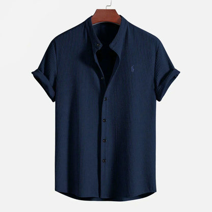 Slim Fit Ribbed Summer Shirt