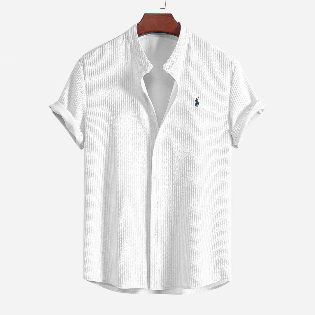Slim Fit Ribbed Summer Shirt