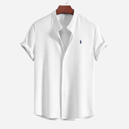 Slim Fit Ribbed Summer Shirt